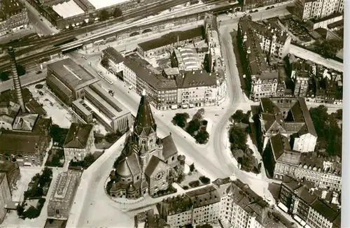 AK / Ansichtskarte  Dresden_Elbe Wettiner Platz Fliegeraufnahme