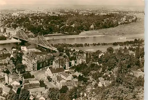 AK / Ansichtskarte 73917590 Dresden_Elbe Blick von Oberloschwitz