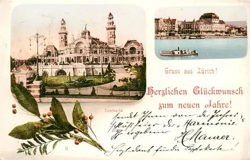 AK / Ansichtskarte  Zuerich__ZH Tonhalle Limmatpartie