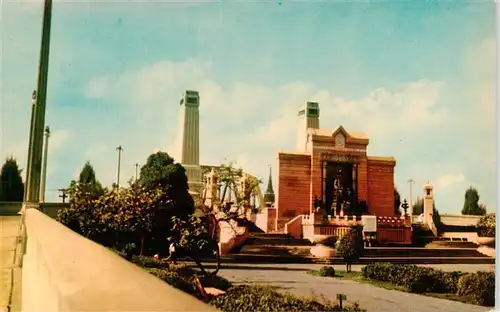 AK / Ansichtskarte  Bangkok_Thailand State of King Rama I of Pusent Dynasty at Monorice Bridge crossing the Chao Phya River