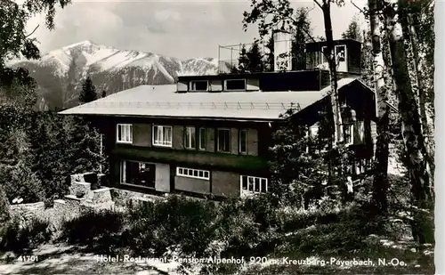 AK / Ansichtskarte  Payerbach_Niederoesterreich_AT Hotel Restaurant Pension Alpenhof Kreuzberg