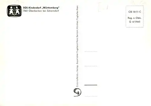 AK / Ansichtskarte 73917683 Oberberken_Schorndorf SOS Kinderdorf Wuerttemberg Fliegeraufnahme 