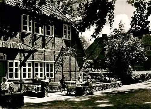 AK / Ansichtskarte  Wilsede_Lueneburger_Heide Gasthaus Heidemuseum mit Gaestehaus