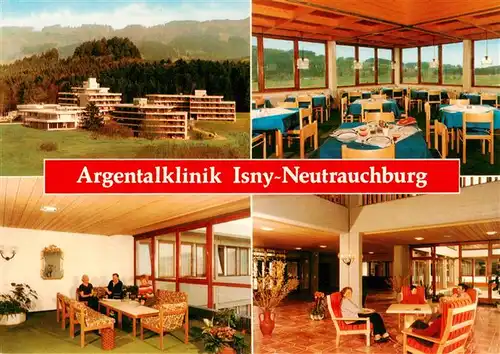 AK / Ansichtskarte  Neutrauchburg_Isny Argentalklinik Gastraeume Foyer