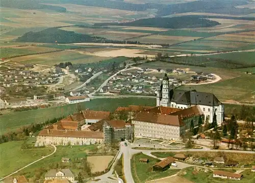 AK / Ansichtskarte 73917721 Neresheim Abtei Neresheim Kirche und Kloster Fliegeraufnahme 
