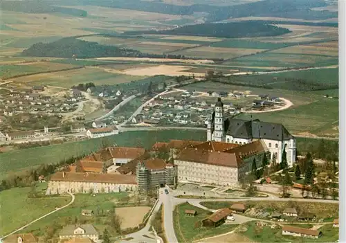 AK / Ansichtskarte  Neresheim Abtei Kirche und Kloster Fliegeraufnahme 