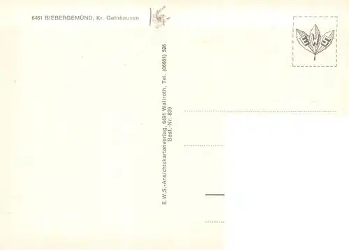 AK / Ansichtskarte  Biebergemuend OT Kassel OT Wirtheim