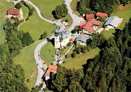 AK / Ansichtskarte  Berchtesgaden Wallfahrtskirche Maria Gern Fliegeraufnahme