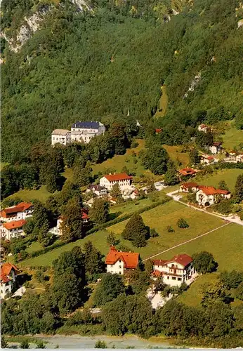 AK / Ansichtskarte  Marquartstein Burg Cafe Fliegeraufnahme