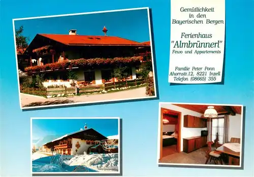 AK / Ansichtskarte 73917779 Inzell Ferienhaus Almbruennerl Fewo Appartement