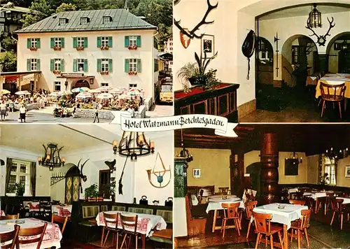 AK / Ansichtskarte  Berchtesgaden Hotel Watzmann Gastraeume