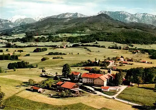 AK / Ansichtskarte  Traunstein__Oberbayern Alpengasthof Hochberg Fliegeraufnahme