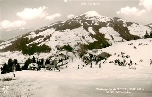 AK / Ansichtskarte  Westendorf_Tirol Skilift Mittelstation