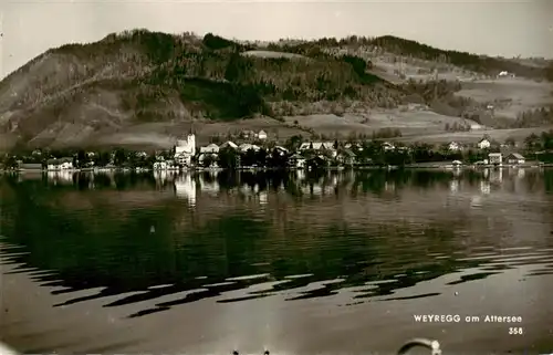 AK / Ansichtskarte  Weyregg_Attersee_Oberoesterreich_AT Fliegeraufnahme