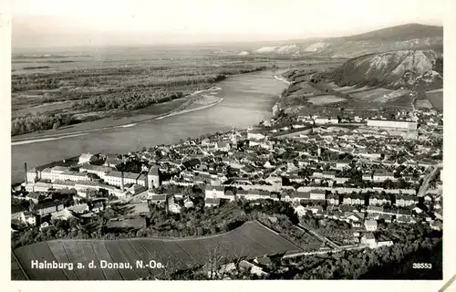 AK / Ansichtskarte  Hainburg_Donau_Niederoesterreich_AT Fliegeraufnahme