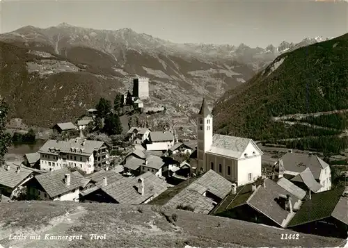 AK / Ansichtskarte  Ladis_Tirol_AT mit Kaunergrat Kirche und Schloss