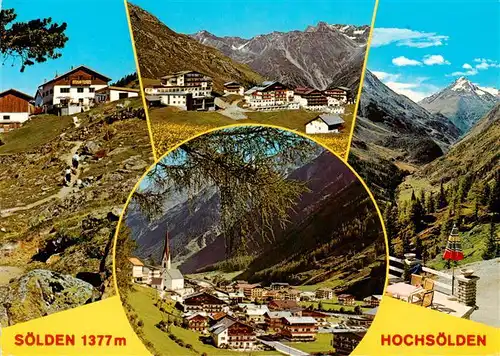 AK / Ansichtskarte 73917977 Soelden__oetztal_AT mit Hochsoelden Panorama Ortsansichten