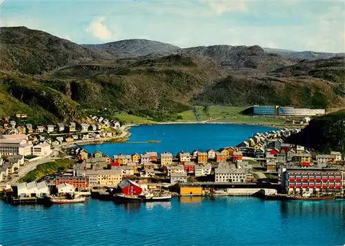 AK / Ansichtskarte  Hammerfest_Norge View of the town and lake Storvannet