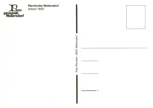 AK / Ansichtskarte  Wallersdorf_Niederbayern Pfarrkirche