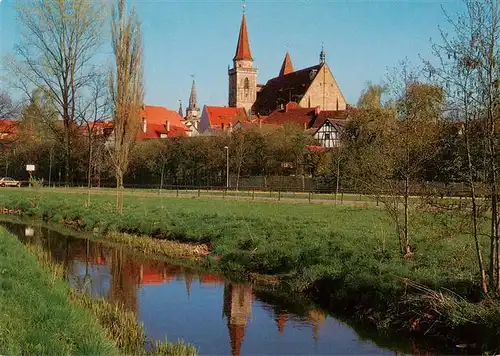 AK / Ansichtskarte  Ansbach_Mittelfranken Blick zur Gumbertus und Johanniskirche