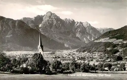 AK / Ansichtskarte 73918015 Lienz__Tirol_AT Panorama mit Dolomiten