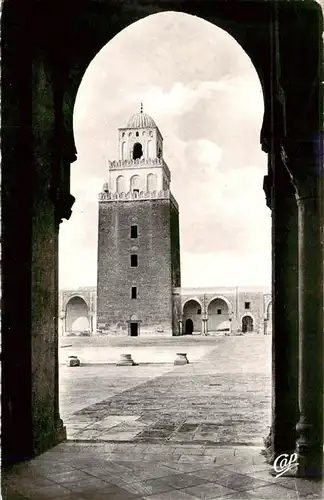 AK / Ansichtskarte  Kairouan_Qairawan_Tunesie Minaret de la Grande Mosquee