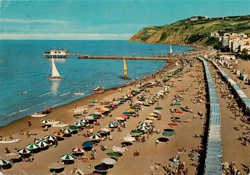 AK / Ansichtskarte  Gabicce_Mare_IT La Spiaggia con il Monte