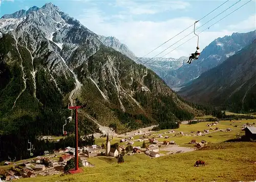 AK / Ansichtskarte  Mittelberg_Kleinwalsertal_AT Zafernlift mit Elferkopf Zwoelferkopf und Gemstel Pass