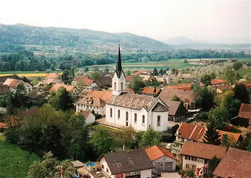 AK / Ansichtskarte  Stetten_AG Kirche St Vinzenz und Unterdorf