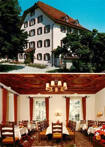 AK / Ansichtskarte  Baden__AG Landgasthof Schloss Boettstein Gastraum 