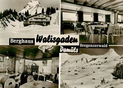 AK / Ansichtskarte 73918107 Damuels_Vorarlberg_AT Berghaus Walisgaden Gastraeume Panorama