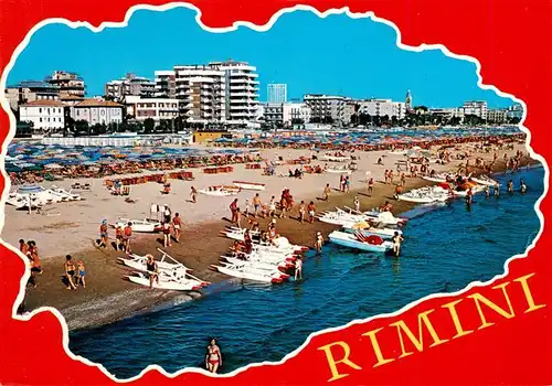 AK / Ansichtskarte  Rimini_IT Scorcio di spiaggia e alberghi