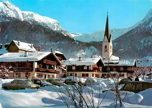 AK / Ansichtskarte 73918164 Oberstdorf Ortspartie mit Kirche