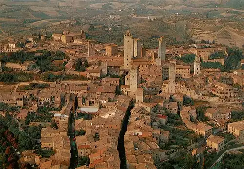 AK / Ansichtskarte  San_Gimignano_Toscana_IT Le Torri Panorama