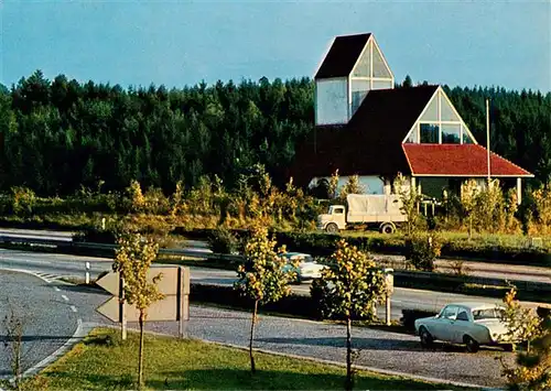 AK / Ansichtskarte  Adelsried Autobahnkirche Maria Schutz der Reisenden