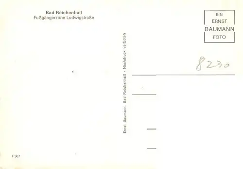 AK / Ansichtskarte  Bad_Reichenhall Fussgaengerzone Ludwigstrasse