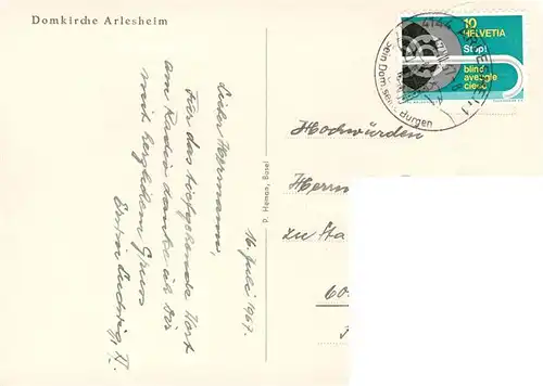 AK / Ansichtskarte  Arlesheim_BL Domkirche Inneres