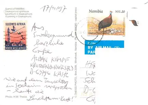 AK / Ansichtskarte 73918358 Swakopmund_Namibia Leuchtturm