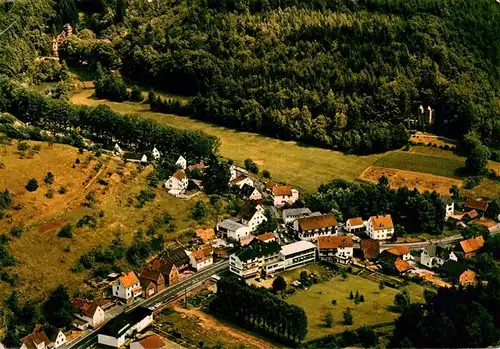 AK / Ansichtskarte  Mespelbrunn Fliegeraufnahme