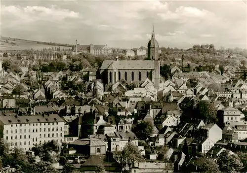 AK / Ansichtskarte  Annaberg_-Buchholz_Erzgebirge Panorama mit St Annenkirche