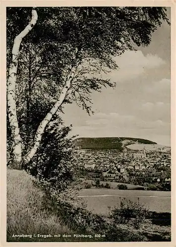 AK / Ansichtskarte  Annaberg_-Buchholz_Erzgebirge St Annenkirche mit Poehlberg