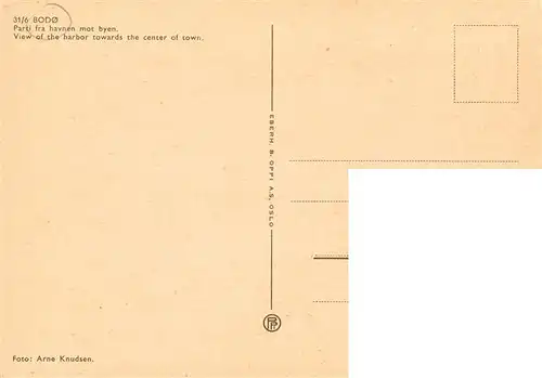 AK / Ansichtskarte 73918433 Bodoe_Bodo_Norge Parti fra havnen mot byen