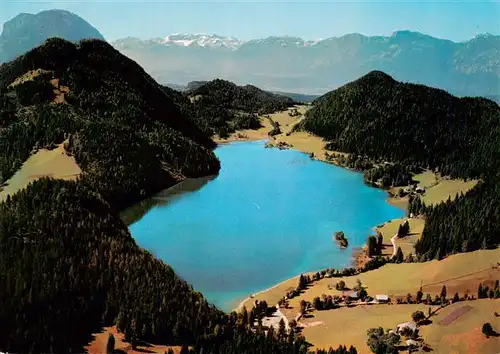 AK / Ansichtskarte  Hintersteinersee_Scheffau_Tirol_AT mit Rofangebirge Fliegeraufnahme