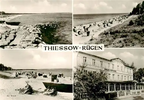 AK / Ansichtskarte  Thiessow_Ostseebad_Ruegen An der Mole Strand Haus Ostsee