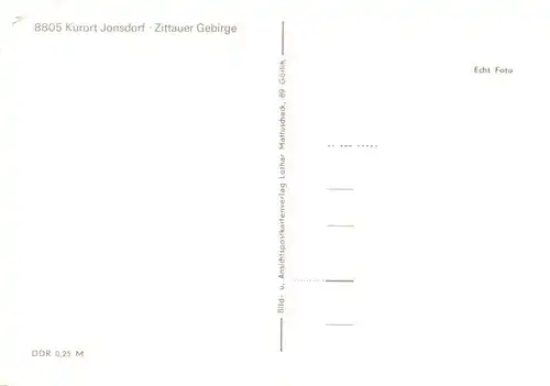 AK / Ansichtskarte  Jonsdorf_Saechsische_Schweiz HOG Gondelfahrt Gondelteich Gasthaus