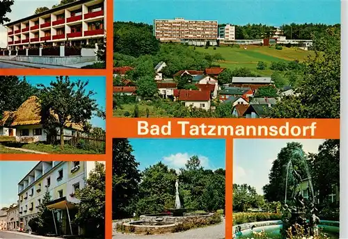 AK / Ansichtskarte 73918456 Bad_Tatzmannsdorf_Burgenland_AT Hotel Kastell Freilichtmuseum Panorama Kurheim der PVA Haydnpark Kurpark