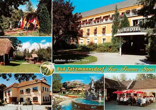 AK / Ansichtskarte  Bad_Tatzmannsdorf_Burgenland_AT Kurpark Freilichtmuseum Rathaus Kurmittelhaus Heuriger Kurhotel