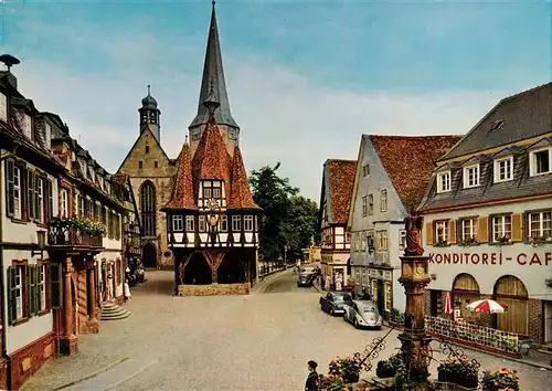 AK / Ansichtskarte  Michelstadt Marktplatz