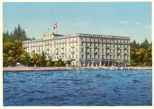 AK / Ansichtskarte  Lugano_Lago_di_Lugano_TI Grand Hotel Palace