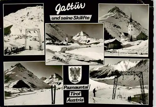 AK / Ansichtskarte  Galtuer_Tirol Paznauntal Kirche Skilifte Panorama